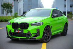 BMW X3M X3MC F97 LCI 2022 2023 2024 & X4M X4MC F98 LCI 2022 2023 2024 with Aftermarket Parts - Fiber Side Vent Bumper Valences Pre-preg Carbon from BCTXE Tuning