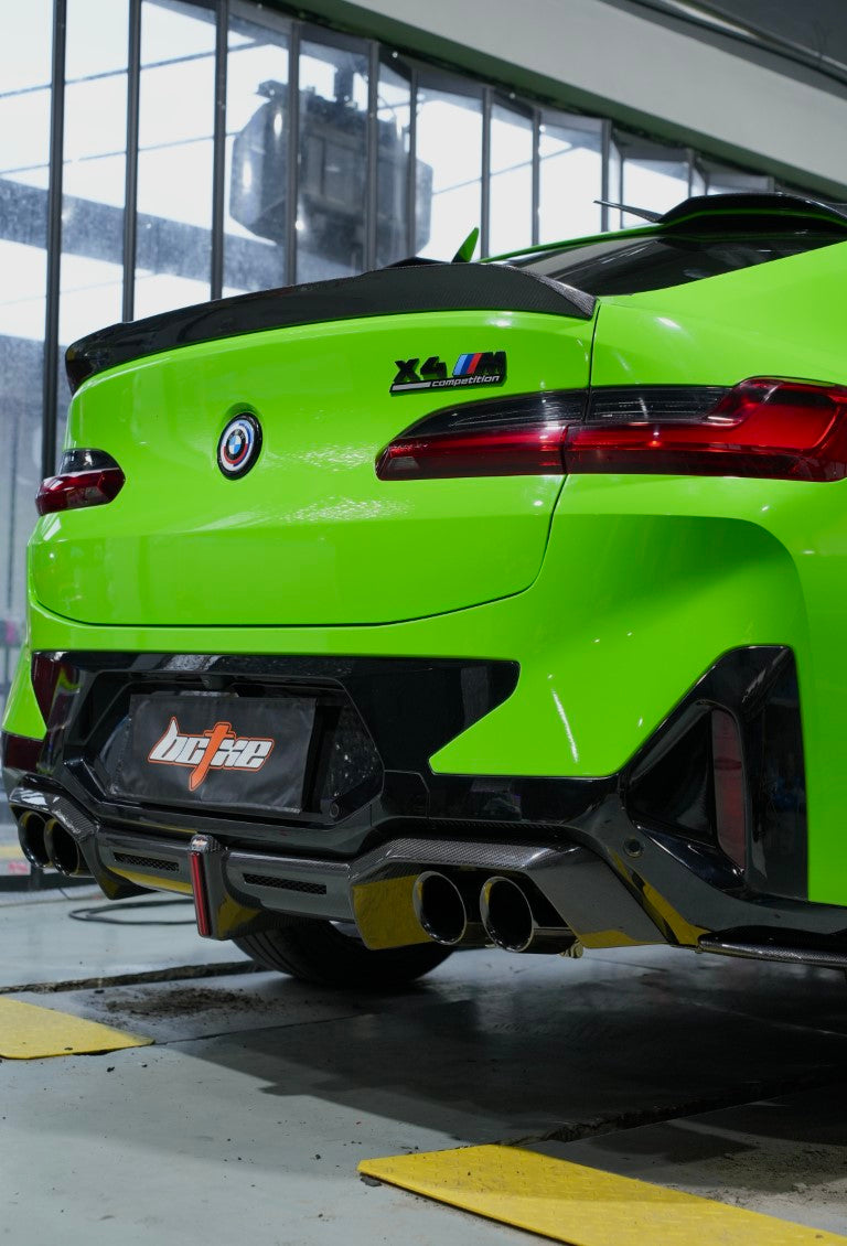 BMW X4M X4MC F98 (Fits Both Pre-LCI & LCI) 2019 2020 2021 2022 2023 2024 & X4 G02 (Fits Both Pre-LCI & LCI) 2019 2020 2021 2022 2023 2024 with Aftermarket Parts - Rear Spoiler Carbon Fiber from BCTXE Tuning