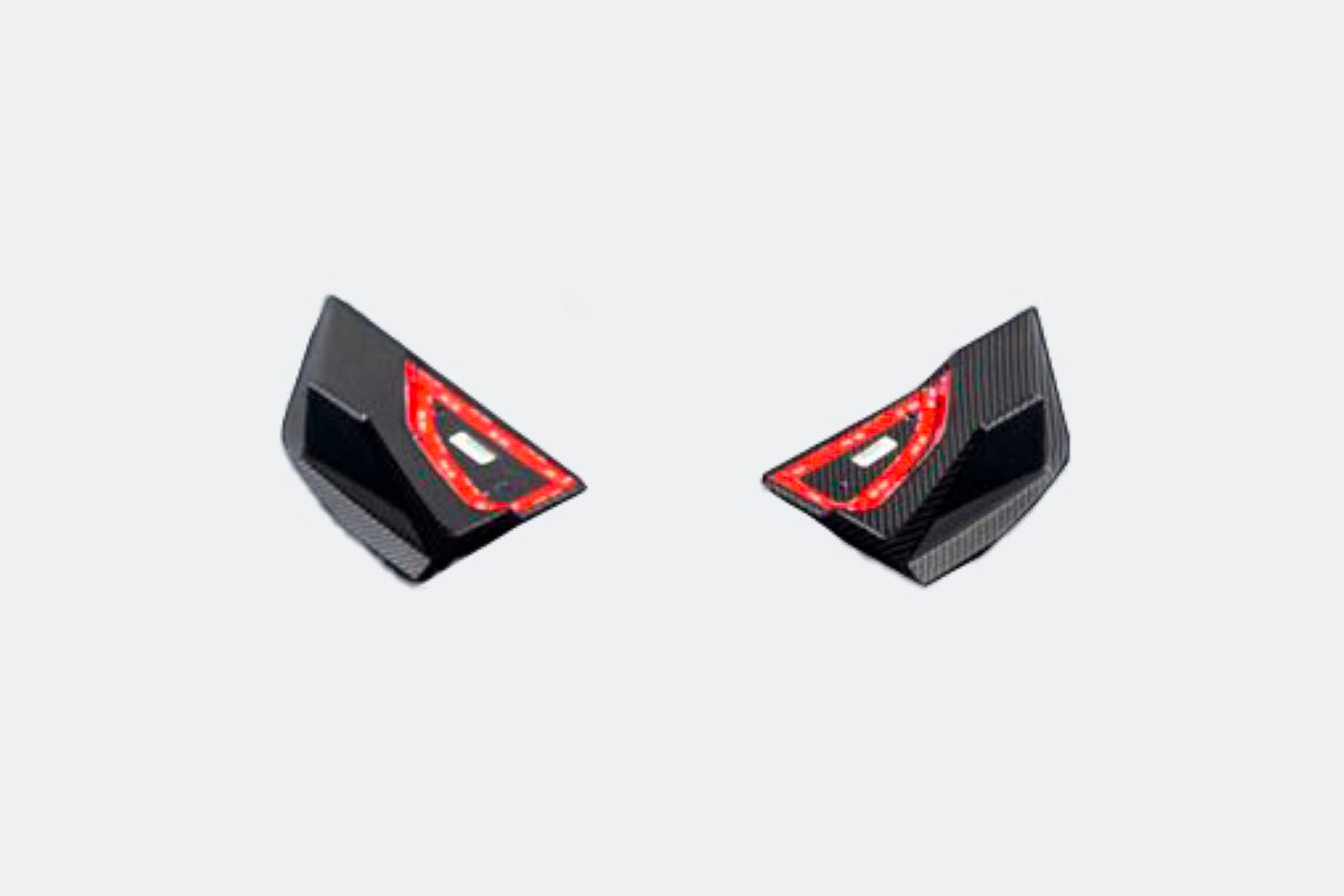 Tesla Model Y Juniper 2026-ON with Aftermarket Parts - Rear Canards Dry Pre-preg Carbon Fiber from BCTXE Tuning