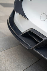 Tesla Model Y Juniper 2026-ON with Aftermarket Parts - Front Lip Dry Pre-preg Carbon Fiber from BCTXE Tuning
