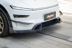 Tesla Model Y Juniper 2026-ON with Aftermarket Parts - Front Lip Dry Pre-preg Carbon Fiber from BCTXE Tuning