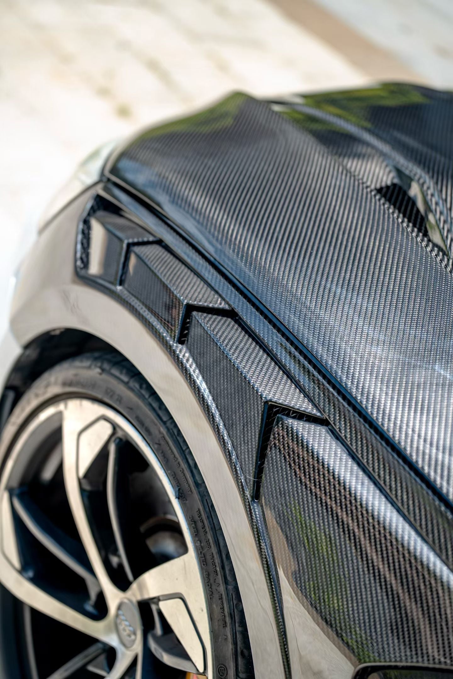 Audi RS5 S5 A5 B9 B9.5 2017-Early 2025 with Aftermarket Parts - Hood Dry Pre-preg Carbon Fiber from BCTXE Tuning