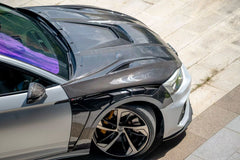 Audi RS5 S5 A5 B9 B9.5 2017-Early 2025 with Aftermarket Parts - Hood Dry Pre-preg Carbon Fiber from BCTXE Tuning