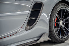 Porsche 718 Cayman / Boxster / GTS 2017-ON with Aftermarket Parts - Side Vents Pre-preg Carbon Fiber from BCTXE Tuning