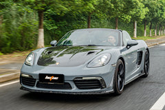 Porsche 718 Cayman / Boxster / GTS 2017-ON with Aftermarket Parts - Upper Valences Pre-preg Carbon Fiber from BCTXE Tuning