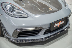 Porsche 718 Cayman / Boxster / GTS 2017-ON with Aftermarket Parts - Front Lip Pre-preg Carbon Fiber from BCTXE Tuning
