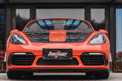 Porsche 718 Cayman / Boxster / GTS 2017-ON with Aftermarket Parts - Upper Valences Pre-preg Carbon Fiber from BCTXE Tuning