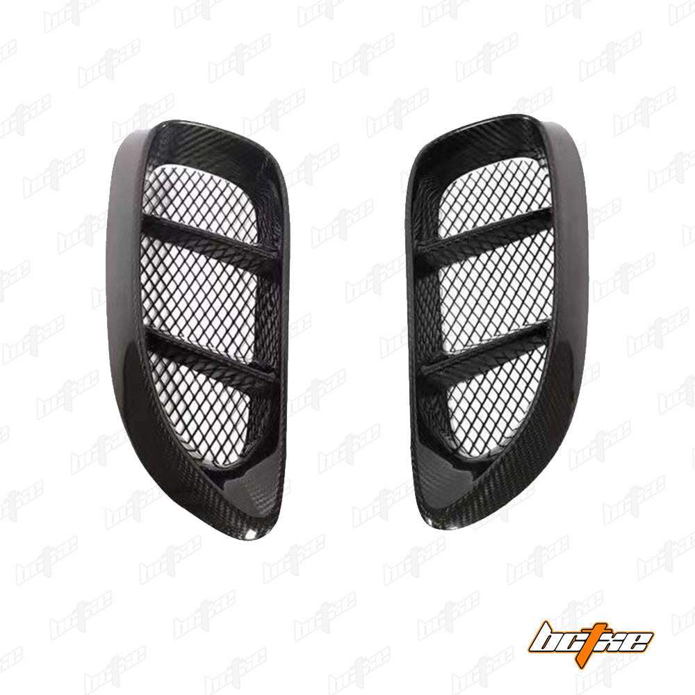 Porsche 718 Cayman / Boxster / GTS 2017-ON with Aftermarket Parts - Side Vents Pre-preg Carbon Fiber from BCTXE Tuning