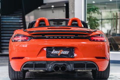 Porsche 718 Cayman / Boxster / GTS 2017-ON with Aftermarket Parts - Rear Diffuser Pre-preg Carbon Fiber from BCTXE Tuning