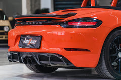 Porsche 718 Cayman / Boxster / GTS 2017-ON with Aftermarket Parts - Rear Diffuser Pre-preg Carbon Fiber from BCTXE Tuning