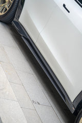 Tesla Model Y Juniper 2026-ON with Aftermarket Parts - Side Skirts Dry Pre-preg Carbon Fiber from BCTXE Tuning