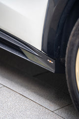 Tesla Model Y Juniper 2026-ON with Aftermarket Parts - Side Skirts Dry Pre-preg Carbon Fiber from BCTXE Tuning