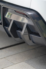 Tesla Model Y Juniper 2026-ON with Aftermarket Parts - Rear Diffuser Dry Pre-preg Carbon Fiber from BCTXE Tuning