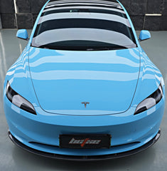Tesla Model 3 Highland 2024-ON with Aftermarket Parts - V2 Style Front Lip Carbon Fiber from BCTXE Tuning