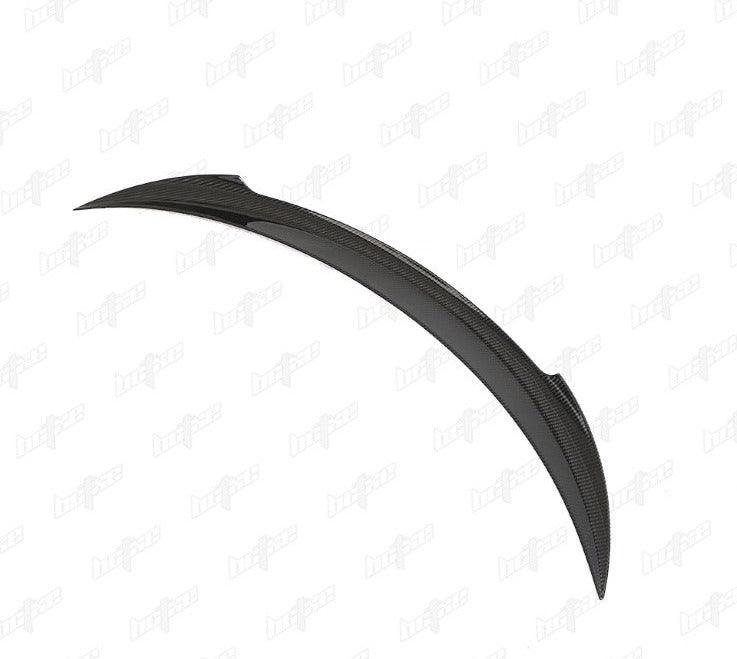 Tesla Model 3 Highland / Performance 2024-ON with Aftermarket Parts - V2 Style Rear Spoiler Pre-preg Carbon Fiber from BCTXE Tuning