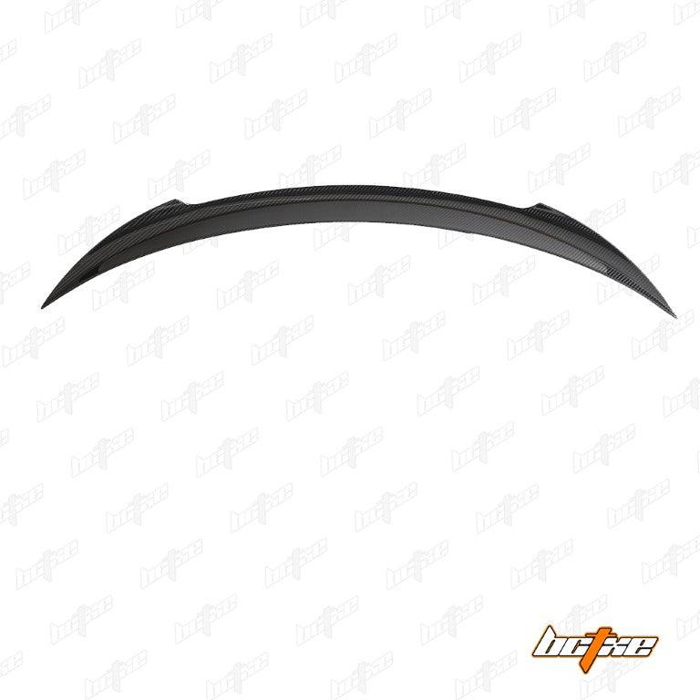 Tesla Model 3 Highland / Performance 2024-ON with Aftermarket Parts - V2 Style Rear Spoiler Pre-preg Carbon Fiber from BCTXE Tuning