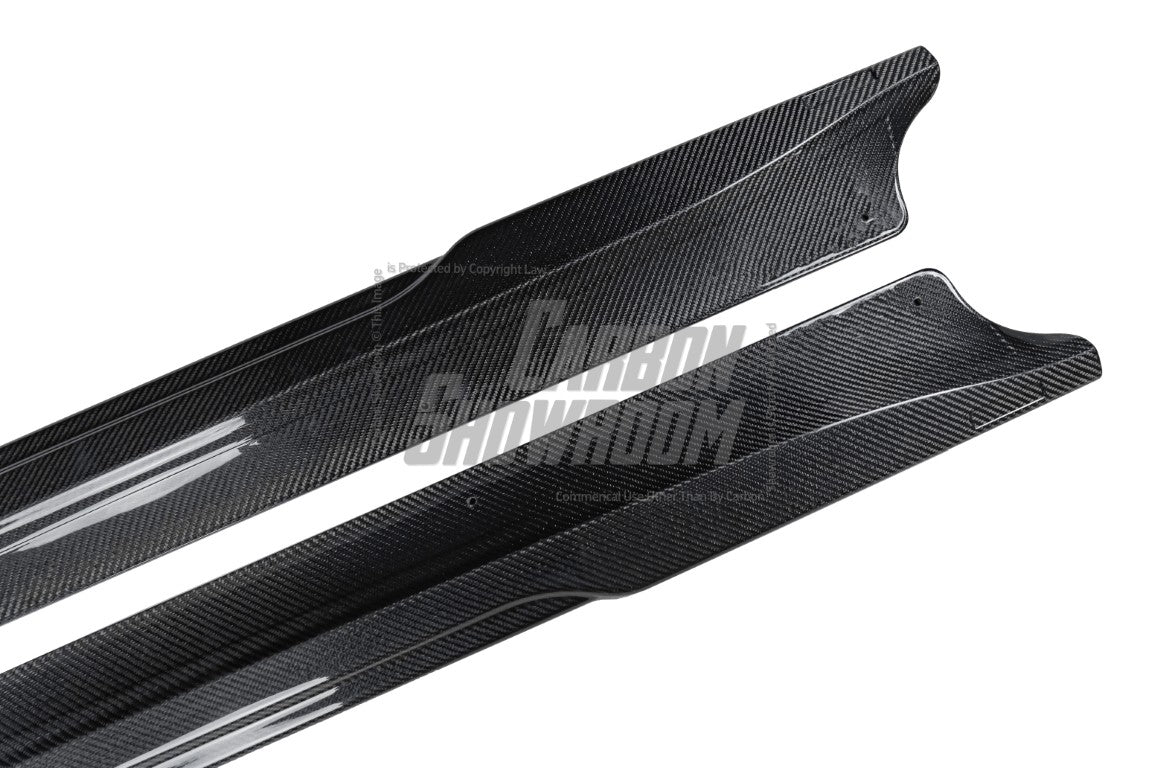 Tesla Model 3 Highland / Performance 2024-ON with Aftermarket Parts - Side Skirts Carbon Fiber from BCTXE Tuning