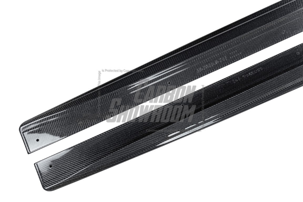 Tesla Model 3 Highland / Performance 2024-ON with Aftermarket Parts - Side Skirts Carbon Fiber from BCTXE Tuning