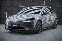 Tesla Model Y Performance AWD Long Range RWD Standard 2020 2021 2022 2023 2024 2025 with Aftermarket Parts - V1 Side Skirts Carbon Fiber from BCTXE Tuning