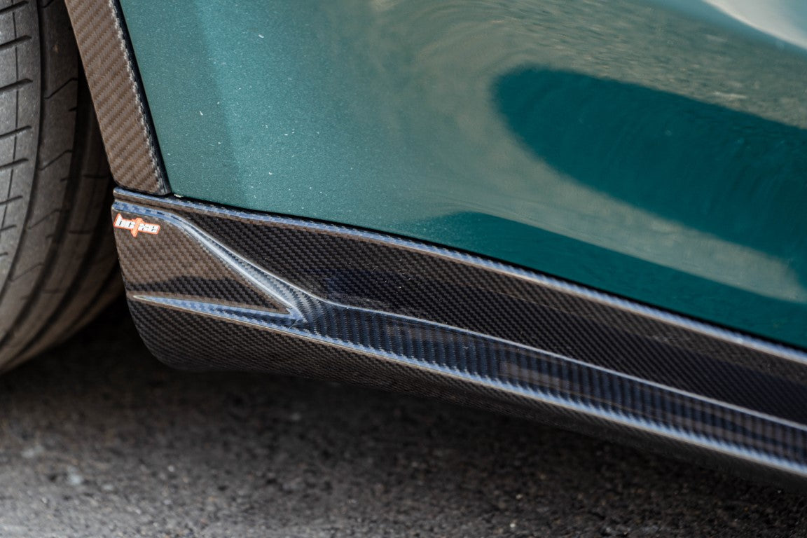 Tesla Model Y Performance AWD Long Range RWD Standard 2020 2021 2022 2023 2024 2025 with Aftermarket Parts - V2 Side Skirts Carbon Fiber from&nbsp;BCTXE Tuning