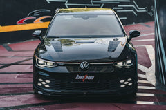 Volkswagen GTI & R-line MK8 2022-ON with Aftermarket Parts - V2 Style Pre-preg Carbon Fiber Front Lip from BCTXE Tuning