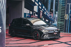 Volkswagen GTI & R-line MK8 2022-ON with Aftermarket Parts - Pre-preg Carbon Fiber Side Skirts from BCTXE Tuning