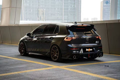 Volkswagen GTI & R-line MK8 2022-ON with Aftermarket Parts - Pre-preg Carbon Fiber Rear Diffuser from BCTXE Tuning