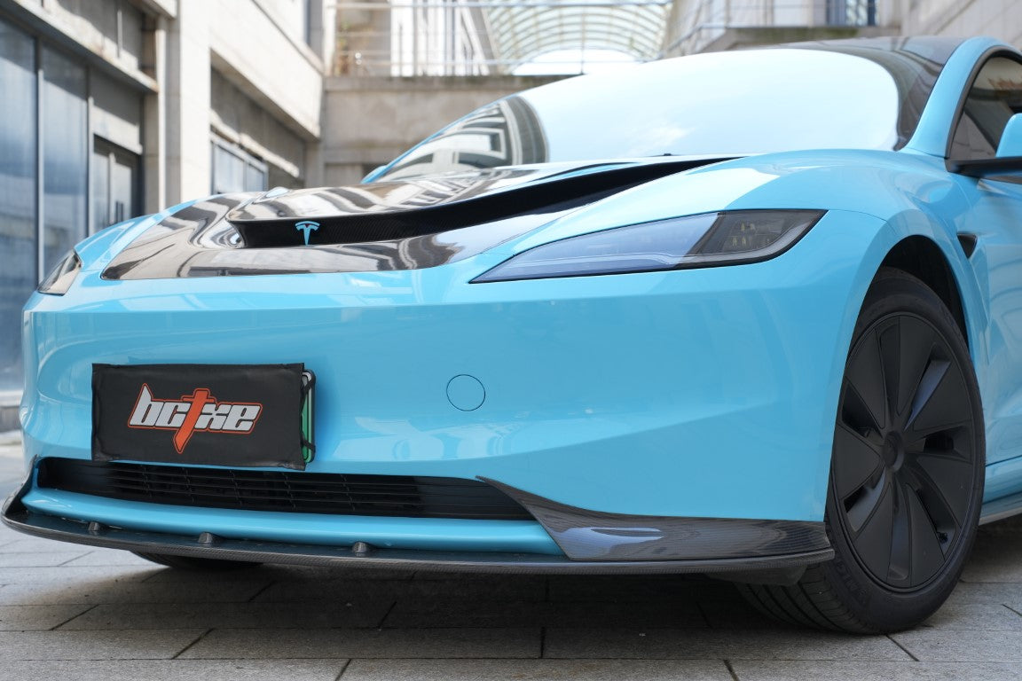 BCTXE Tuning Carbon Fiber Front Lip for Tesla Model 3 Highland 2024-ON