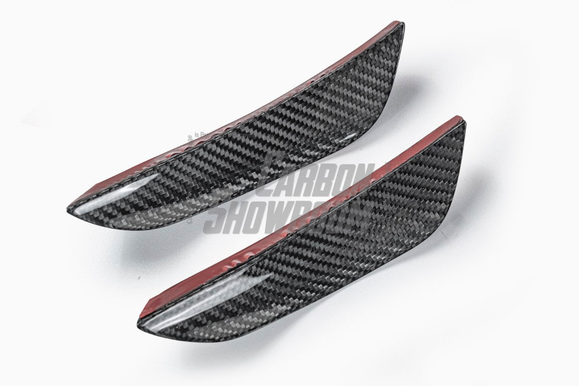 BMW 2 Series G42 230i (With M-Package Bumper) M240i 2022 2023 2024 with Aftermarket Parts - AE Style Front Canards?Carbon Fiber?from ArmorExtend
