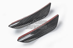 BMW 2 Series G42 230i (With M-Package Bumper) M240i 2022 2023 2024 with Aftermarket Parts - AE Style Front Canards?Carbon Fiber?from ArmorExtend