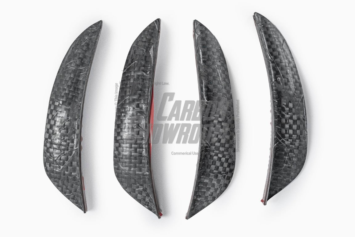 BMW 2 Series G42 230i (With M-Package Bumper) M240i 2022 2023 2024 with Aftermarket Parts - AE Style Front Canards?Carbon Fiber?from ArmorExtend