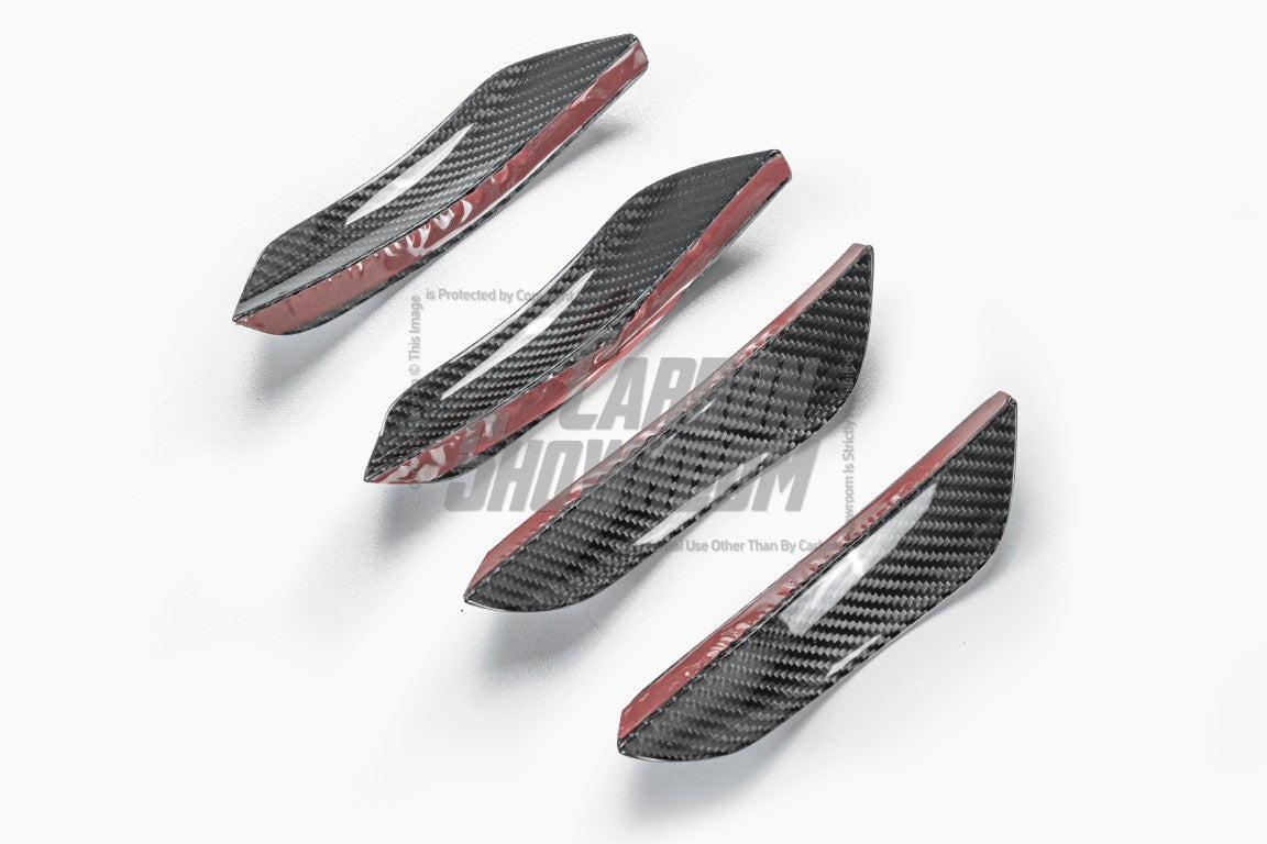 BMW 2 Series G42 230i (With M-Package Bumper) M240i 2022 2023 2024 with Aftermarket Parts - AE Style Front Canards?Carbon Fiber?from ArmorExtend