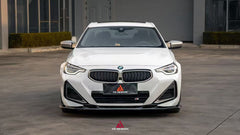BMW 2 Series M240i 230i (With M-Package Bumper, does not fit base model) G42 2022-ON with Aftermarket Parts - AE Style Front Lip?ABS from ArmorExtend