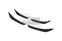 BMW 3 Series 330i M340i G20 (Pre-LCI) 2019 2020 2021 2022?with Aftermarket Parts - AE Style Front Canards Carbon Fiber from ArmorExtend