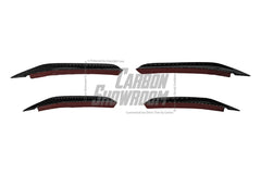 BMW 3 Series 330i M340i G20 (Pre-LCI) 2019 2020 2021 2022?with Aftermarket Parts - AE Style Front Canards Carbon Fiber from ArmorExtend
