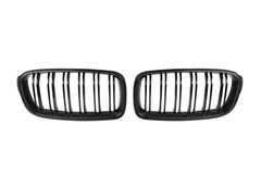 BMW 3 Series M340 340 335 330 328 320 F30 F31 2013 2014 2015 2016 2017 2018 2019 2020 with Aftermarket Parts - Dual Slat Front Kidney Grill Pre-preg Carbon Fiber from Aero Republic