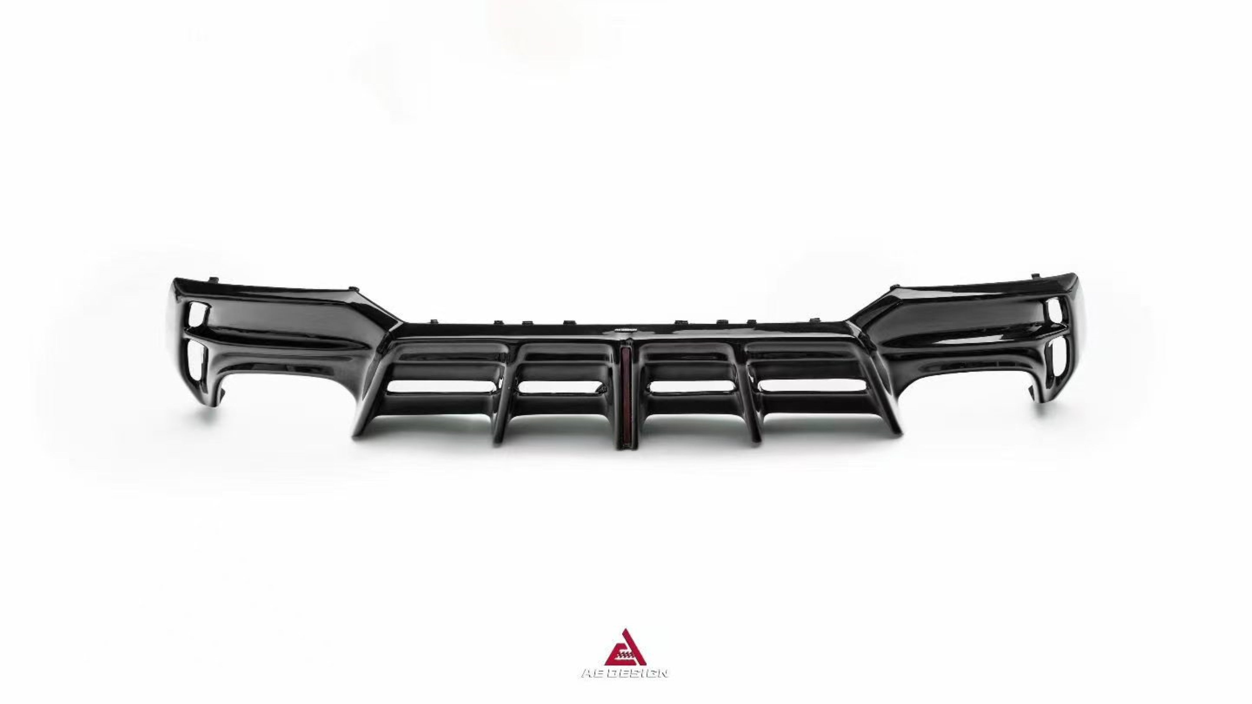 BMW 4 Series M440i 430i (With M-Package Bumper, does not fit base model) G22 G23 2020-ON with Aftermarket Parts - Plustic Series Rear Diffuser ABS from ArmorExtend