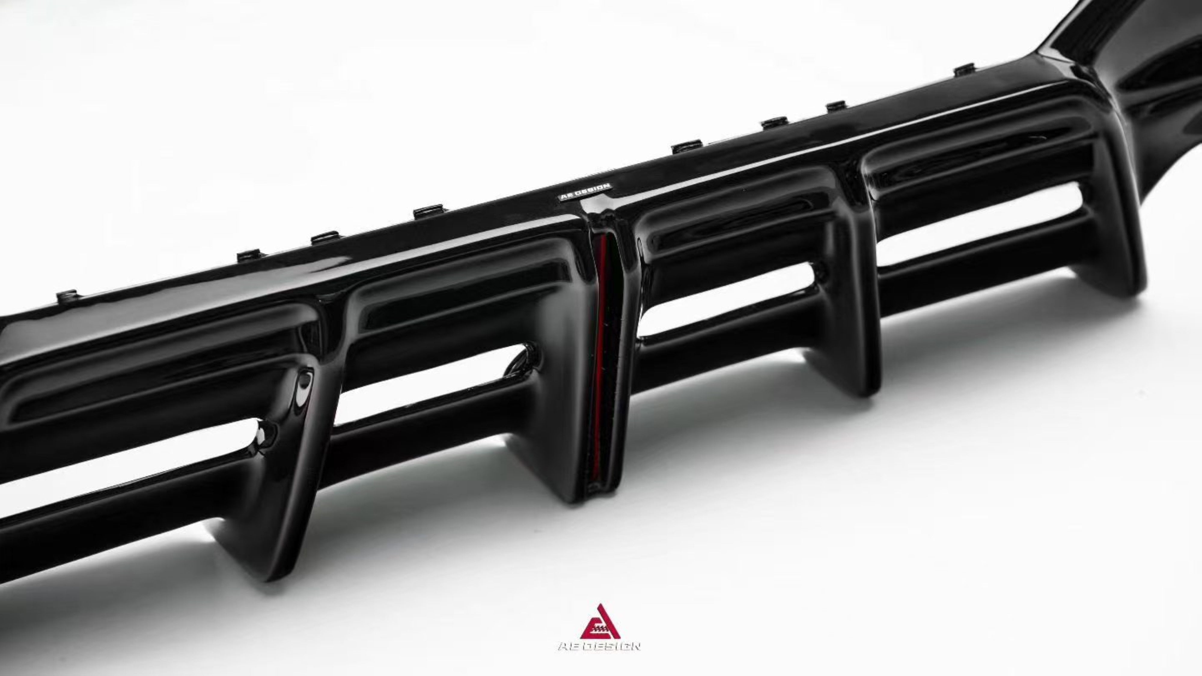 BMW 4 Series M440i 430i (With M-Package Bumper, does not fit base model) G22 G23 2020-ON with Aftermarket Parts - Plustic Series Rear Diffuser ABS from ArmorExtend