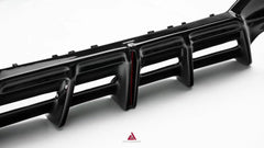 BMW 4 Series M440i 430i (With M-Package Bumper, does not fit base model) G22 G23 2020-ON with Aftermarket Parts - Plustic Series Rear Diffuser ABS from ArmorExtend