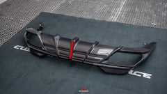 BMW 8 Series M850i 840i (With M-Package Bumper) G14 G15 G16 2018 2019 2020 2021 2022 2023 2024 with Aftermarket Parts - AE Rear Diffuser & Canards?Carbon Fiber from?ArmorExtend