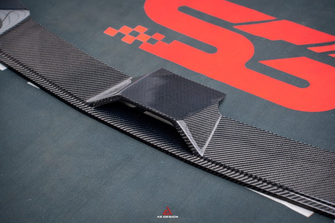 BMW 8 Series M850i 840i (With M-Package Bumper) G14 G15 G16 2018 2019 2020 2021 2022 2023 2024 with Aftermarket Parts - AE Style?Front Lip Carbon Fiber from?ArmorExtend 