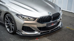 BMW 8 Series M850i 840i (With M-Package Bumper) G14 G15 G16 2018 2019 2020 2021 2022 2023 2024 with Aftermarket Parts - AE Style?Front Lip Carbon Fiber from?ArmorExtend 