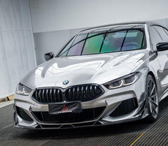 BMW 8 Series M850i 840i (With M-Package Bumper) G14 G15 G16 2018 2019 2020 2021 2022 2023 2024 with Aftermarket Parts - AE Style?Front Lip Carbon Fiber from?ArmorExtend 