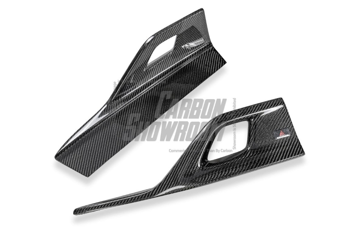 BMW 8 Series M850i 840i (With M-Package Bumper) G14 G15 G16 2018 2019 2020 2021 2022 2023 2024 with Aftermarket Parts - AE Style?Front Canards Carbon Fiber from?ArmorExtend 