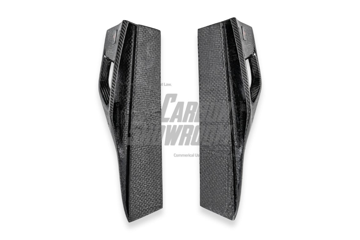 BMW 8 Series M850i 840i (With M-Package Bumper) G14 G15 G16 2018 2019 2020 2021 2022 2023 2024 with Aftermarket Parts - AE Style?Front Canards Carbon Fiber from?ArmorExtend 
