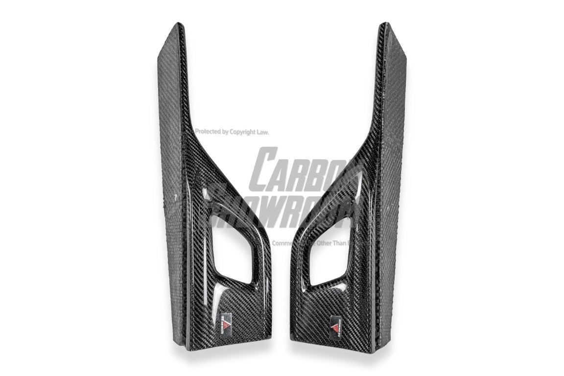 BMW 8 Series M850i 840i (With M-Package Bumper) G14 G15 G16 2018 2019 2020 2021 2022 2023 2024 with Aftermarket Parts - AE Style?Front Canards Carbon Fiber from?ArmorExtend 