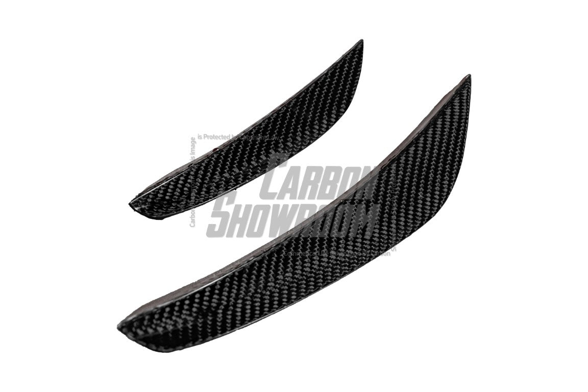 BMW I4 M50 / e Drive 40 G26 2022-ON & 4 Series Gran Coupe M440i 430i G26 2022-ON?(with M-package bumper, does not fit base model) with Aftermarket Parts - AE Style Carbon Fiber Front Canards from ArmorExtend