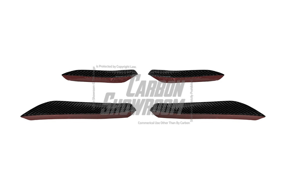 BMW I4 M50 / e Drive 40 G26 2022-ON & 4 Series Gran Coupe M440i 430i G26 2022-ON?(with M-package bumper, does not fit base model) with Aftermarket Parts - AE Style Carbon Fiber Front Canards from ArmorExtend