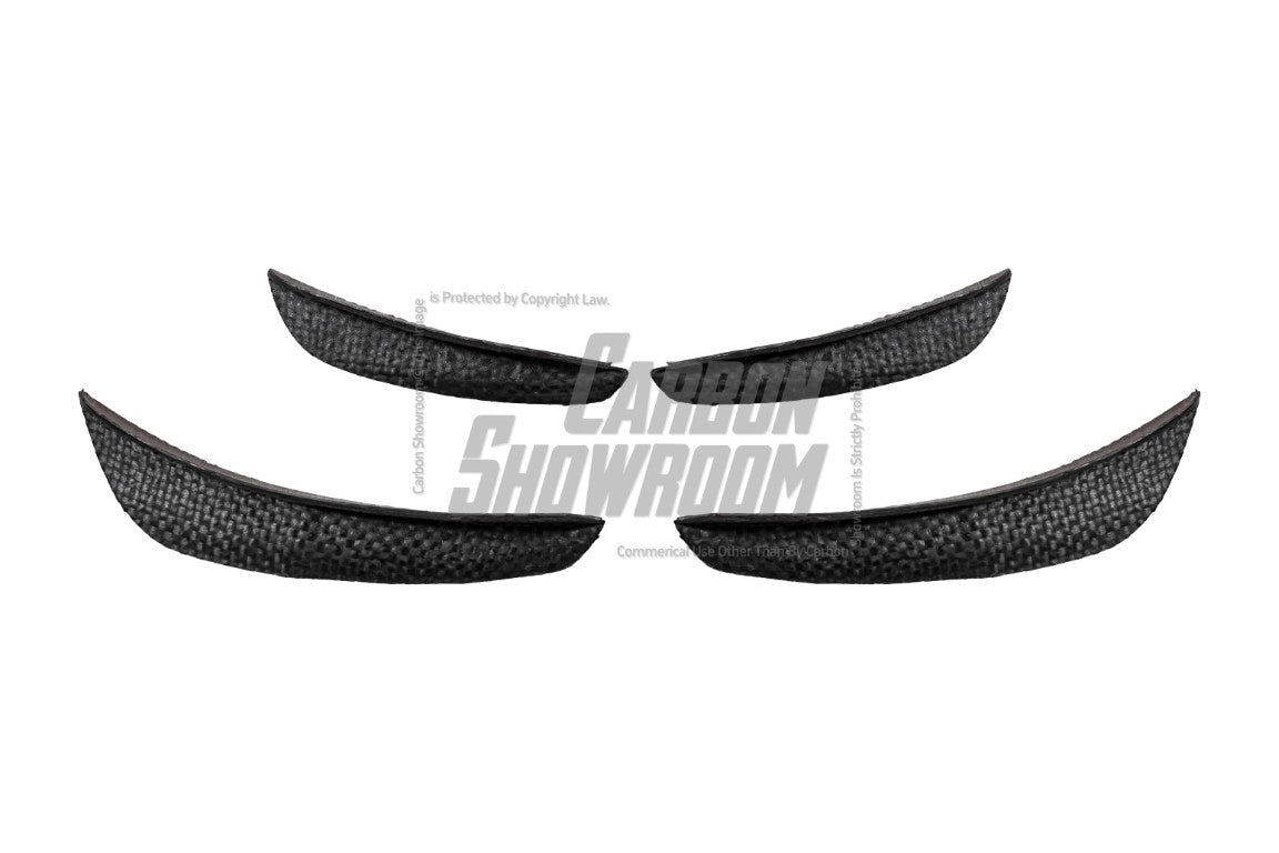 BMW I4 M50 / e Drive 40 G26 2022-ON & 4 Series Gran Coupe M440i 430i G26 2022-ON?(with M-package bumper, does not fit base model) with Aftermarket Parts - AE Style Carbon Fiber Front Canards from ArmorExtend