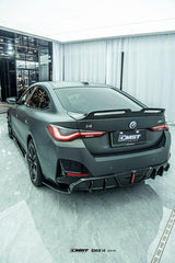 BMW I4 M50 / e Drive 40 G26 2022 2023 2024 with Aftermarket Parts - Rear Diffuser Pre-preg Carbon Fiber from CMST Tuning